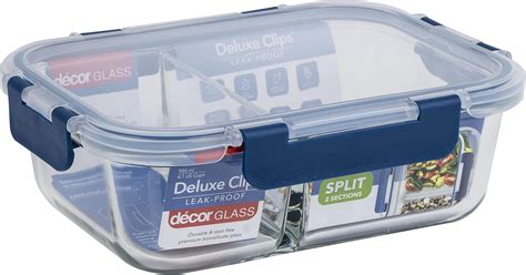 HOCHSTE Airtight Glass Food Containers with Lids - 3-Pack, 100% Leak ...