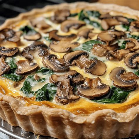 Delicious Easy Mushroom & Spinach Quiche: Ultimate Creamy Bliss