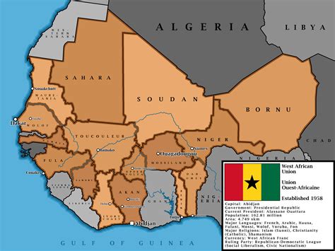 French West Africa Map The Colonial Toponymic Model In The Capital