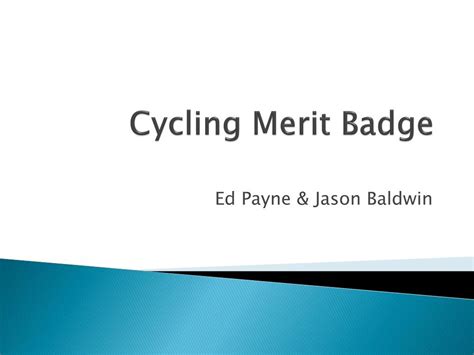 PPT - Cycling Merit Badge PowerPoint Presentation, free download - ID ...