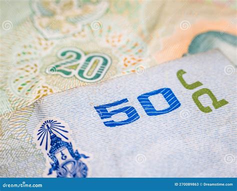 Macro Detail with a 50 Thai Baht Banknote. the Baht is the Official Currency of Thailand Stock ... - currency of thailand