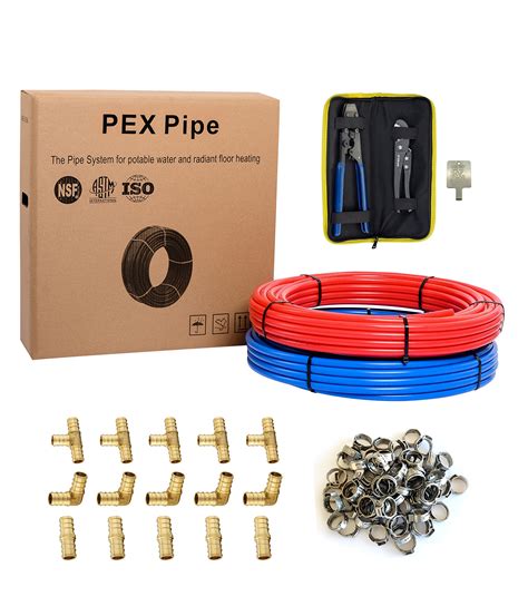 Snapklik.com : EFIELD 1/2 Inch 200 Ft Pex-b Pipe/Tubing 2 X100 Ft Blue ...