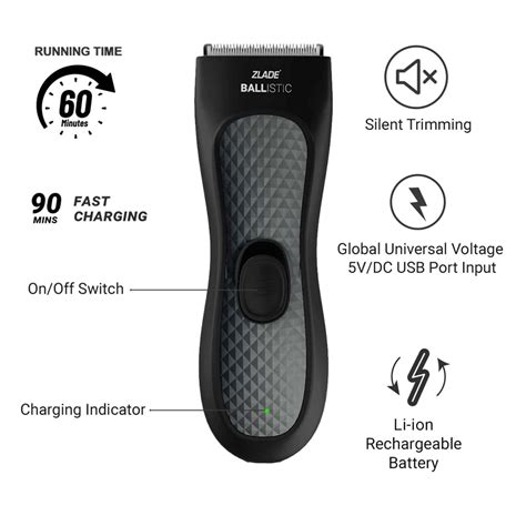 Buy ZLADE BALLISTIC MANSCAPING BODY TRIMMER SUITABLE FOR BEARD BODY ...