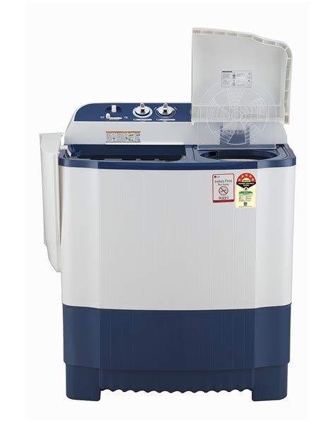 LG 7.5Kg, Semi Automatic Washing Machine, Roller Jet Pulsator, Dark ...