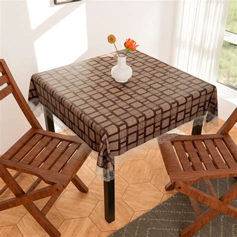 Buy Kuber Industries Square Table Cover for 4 Seater|PVC Waterproof ...