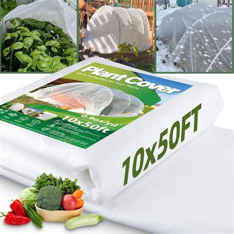 TONIFUL 10x50ft Plant Covers Freeze Protection - Frost Cloth Blanket ...