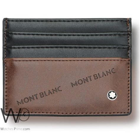Mont blanc Holder Card Brown Wallet For Men | Watches Prime