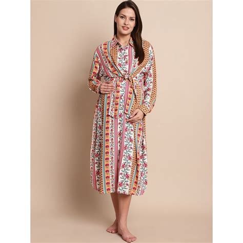Buy Secret Wish Multi Color Floral Maternity Shirt Dress Online