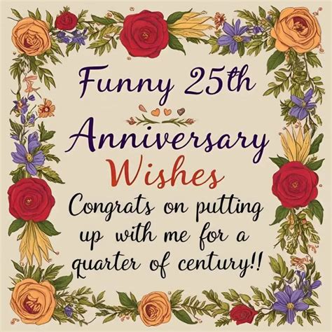25th Anniversary Wishes: Heartfelt, Funny & Romantic Messages for Every ...