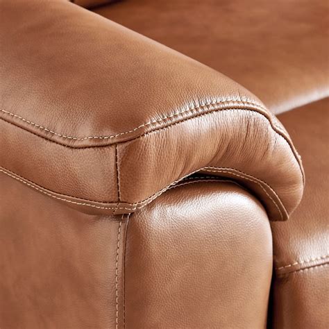 Buy Nevil Half Leather 3-Seater Electric Recliner - Tan from Home ...