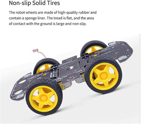 XiaoR Geek 4WD Smart Robot Car Chassis DIY Learning Kit - India | Ubuy