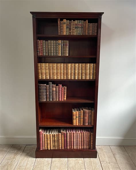 Antique open bookcase, Tall bookcase, mahogany bookcase, 19th century ...