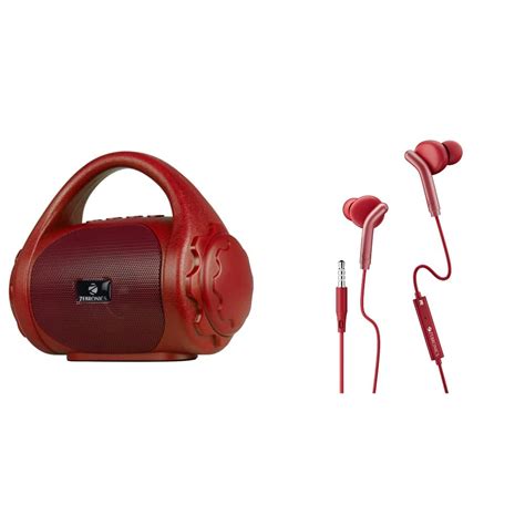 ZEBRONICS Zeb-County 3W Wireless Bluetooth Portable Speaker & Call ...