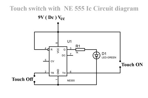 Scmitt Trigger circuit using NE 555