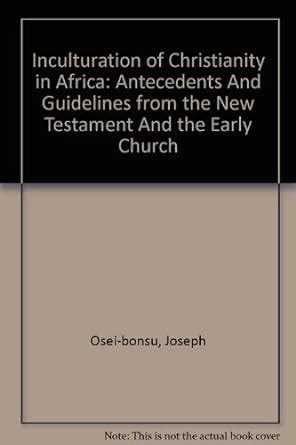 Buy The Inculturation of Christianity in Africa: Antecedents and ...