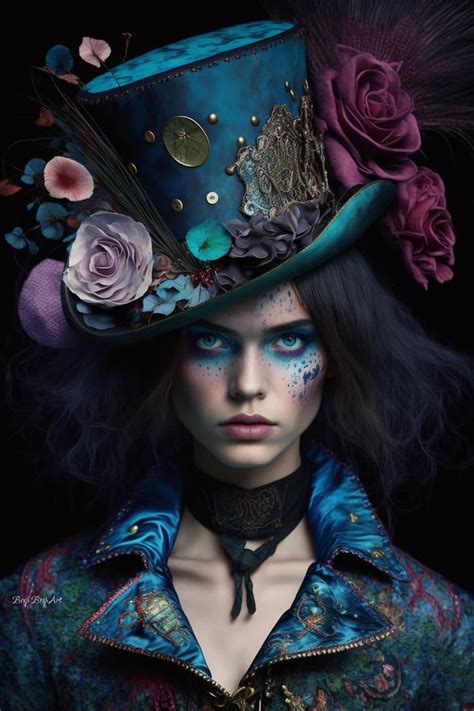 Mad Hatter Hat Collection By~Beep Boop Art 🖤 | Mad hatter halloween ...