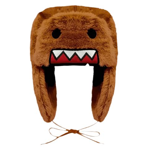 Fluffy Domo Kun Ushanka Hat – Fluffy Y2K Winter Hat for Trendy Looks ...