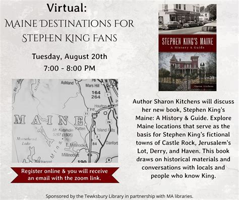 Virtual - Maine Destinations For Stephen King Fans, Online event ...