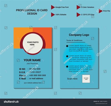 Image result for How to Design ID Card