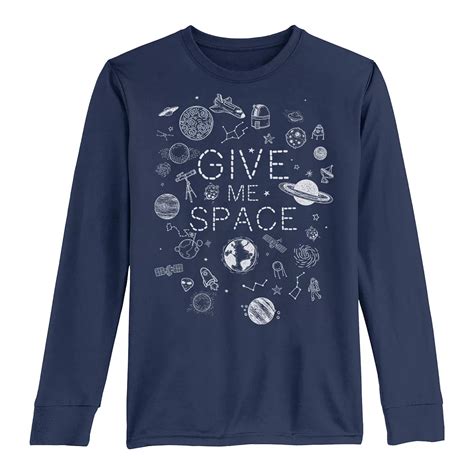 Boys 6-20 "Give Me Space" Long Sleeve Tee