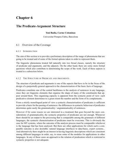 Image result for Predicate-Argument