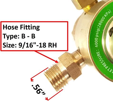Buy SÜA - Oxygen Regulator Welding Gas Gauges - CGA-540 - Rear ...