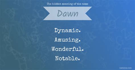 Dawn Name
