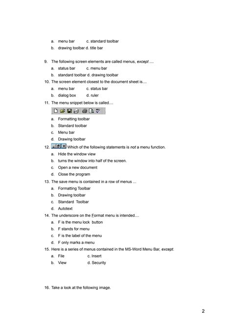 Image result for MS Word Computer Questions