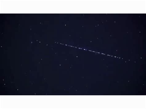 Bright beads of light were observed in space on Thursday and Friday ...