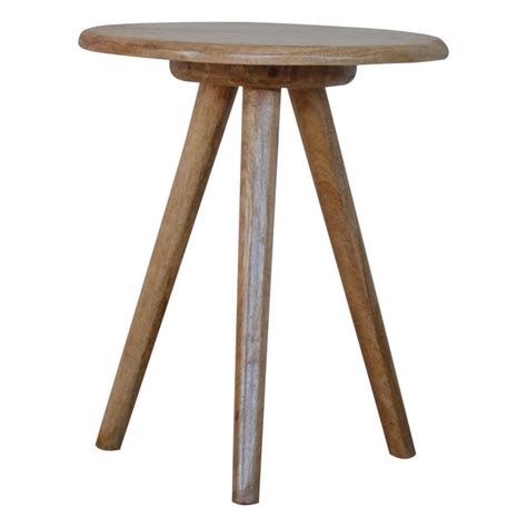 Lulu Round Tripod Stool - ArtisanFurniture.in