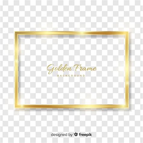 Realistic golden frame | Free Vector