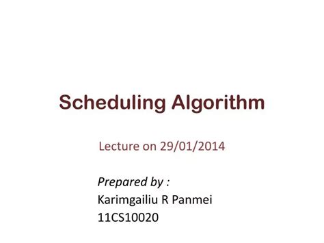 scheduling algorithm tutorial 的图像结果