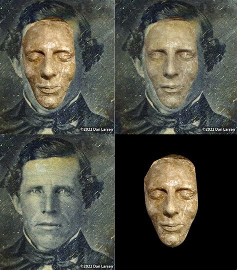 Joseph Smith death mask overlay. Taking into account the sag in the ...
