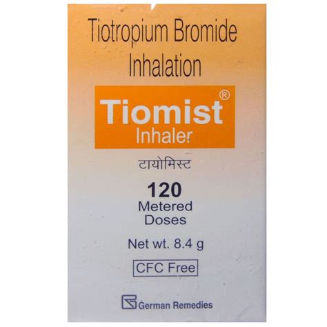 Tiomist CFC Free 9mcg Inhaler Price, Uses, Side Effects, Composition ...