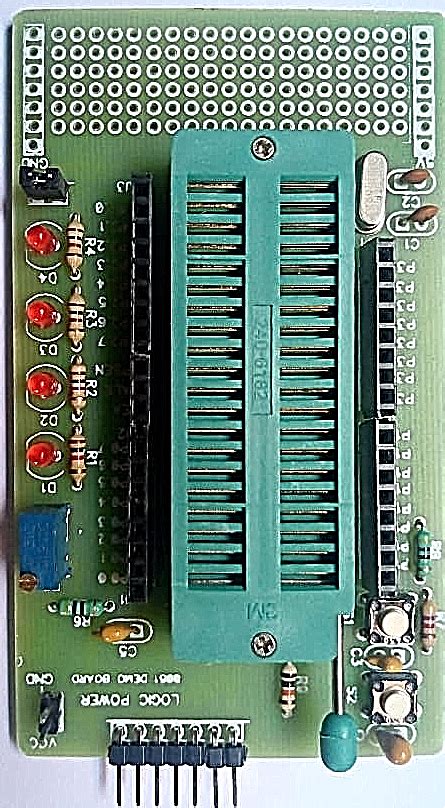 40 PIN 8051 DEMO BOARD :: Logic Power