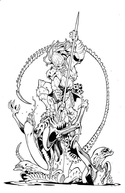 Image result for Alien vs Predator Coloring Pages