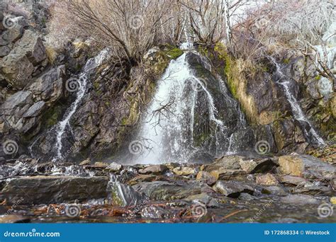 Kings Canyon Waterfall in Carson City, Nevada. Editorial Stock Image ...