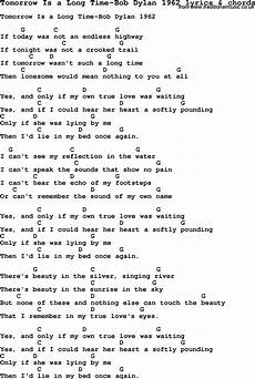 Bob Dylan Tomorrow Is A Long Time Lyrics Free Photos