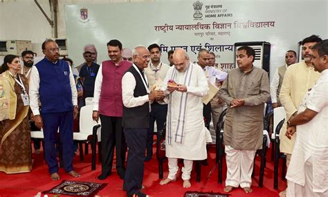 Amit Shah lays foundation stone of National Forensic Science University ...