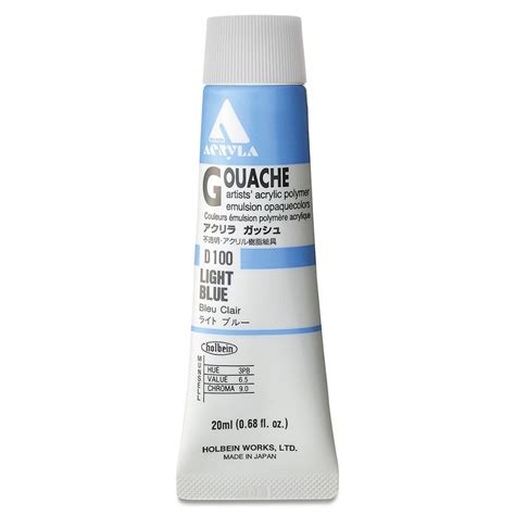 Holbein Acryla Gouache 20 ML - Light Blue | Art Lounge