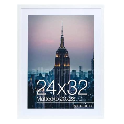 Frame Amo 24x32 White Solid Wood Picture Frame | AllSurplus | Pittston
