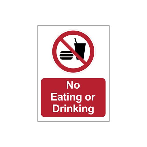 No Eating or Drinking Sign – Ensure Hygiene, Safety, and Compliance in ...