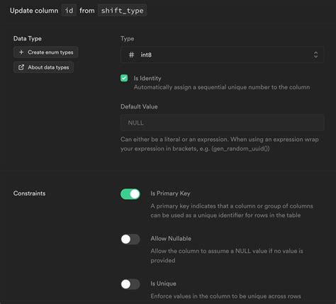 Supabase primary key type - Drizzle Team