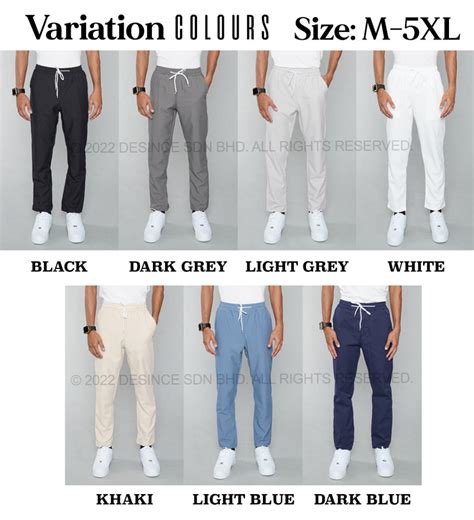 🇲🇾 DESINCE Men Casual Pants Man Long Pants Straight Cut Trousers Loose ...