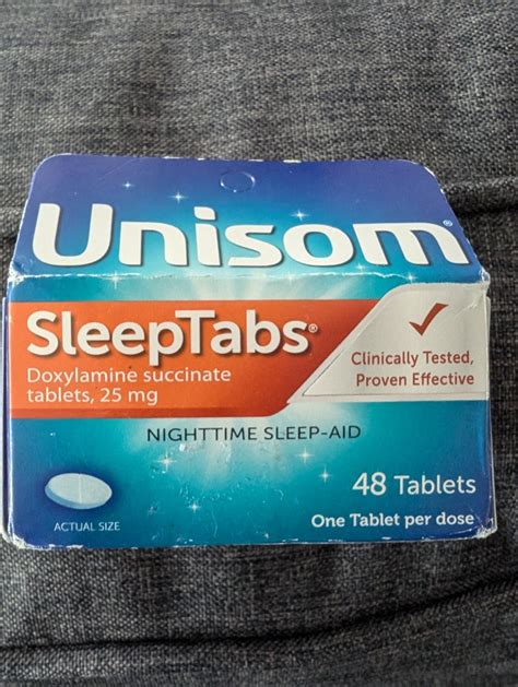 Unisom SleepTabs Sleep-Aid Doxylamine Succinate Tablet - 48 Count for ...