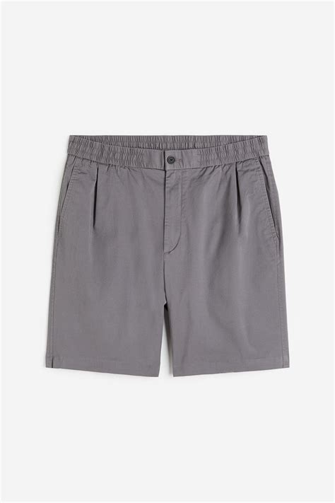 Regular Fit Chino shorts - Grey - Men | H&M IN