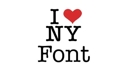 I Love NY Font - Different Fonts