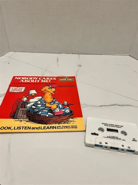 Sesame Street Read-Along Book and Tape Nobody Cares About Me Big Bird ...