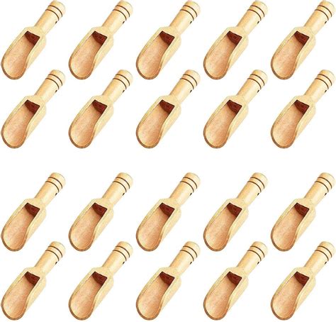 Amazon.com: Dandat 100 Pack Mini Wooden Spoons for Jars Small Bath Salt ...