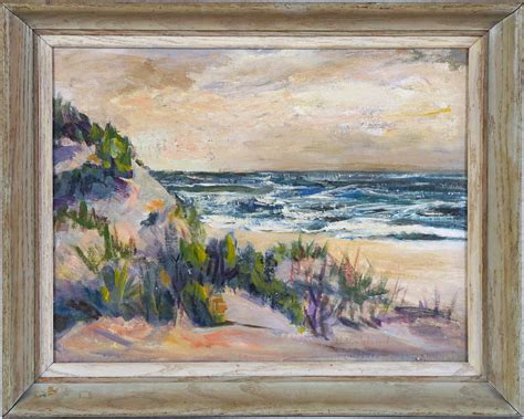 Unknown - Antique American Impressionist Sparse Tropical Lush Landscape Oil Painting For Sale at ...